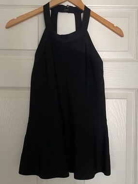 🖤 Bebe Black Flared Halter Top 🖤